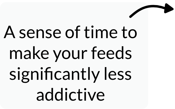 A sense of time to make your feeds significantly less addictive